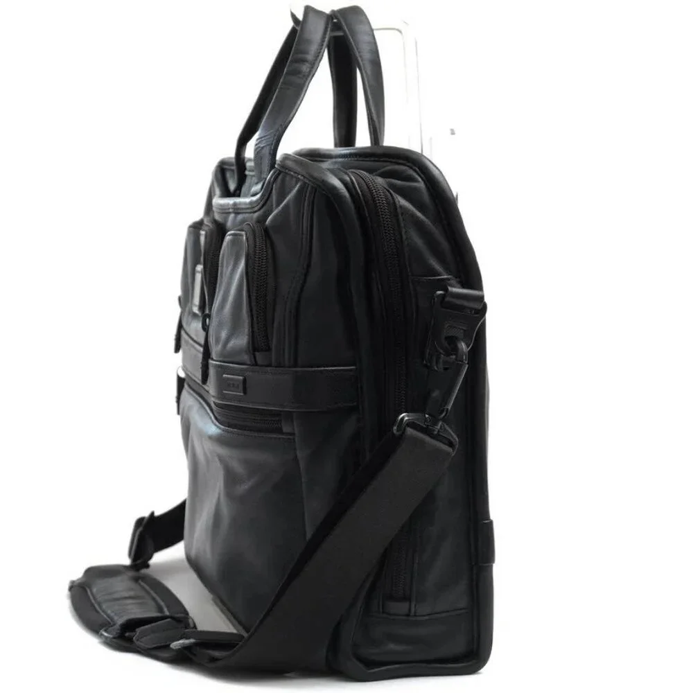 TUMI Business Bag for Men ALPHA2 COMPACT LARGE SCREEN LAPTOP BRIEF Napa Leather
